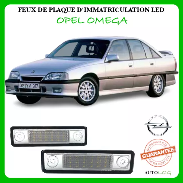 2x FEUX PLAQUE D'IMMATRICULATION LED OPEL OMEGA BLANC PUR