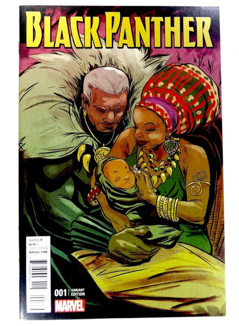 Marvel BLACK PANTHER (2016) #1 Sanford GREENE Variant NM- (9.2) Ships FREE!