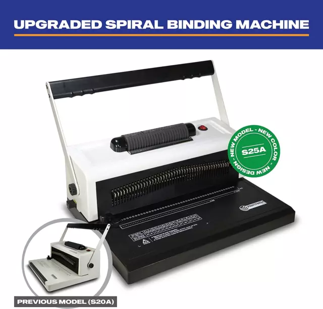 Coilbind S25A Upgraded Spiral Coil Binding Machine - with Electric Coil Inserter 2