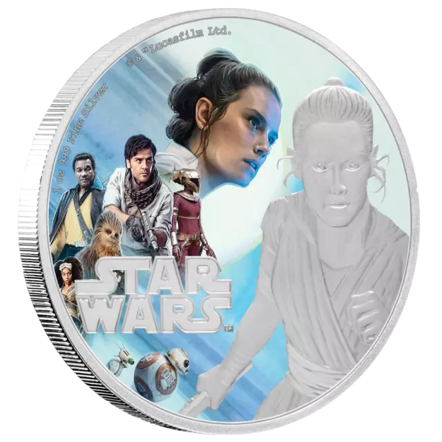 Silbermünze Star Wars™ Rey™ Der Aufstieg Skywalkers™ 2019 - Niue - 1 Oz PP