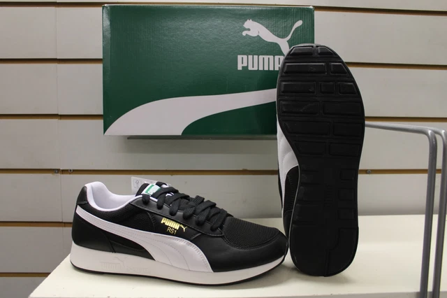PUMA RS 1 OG CLN Black Leather Mesh Retro Running Shoes Trainers UK 8 EU 42 29.99 PicClick UK