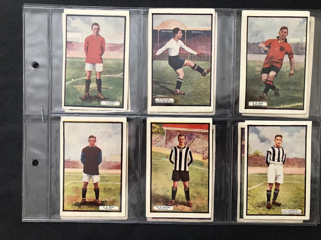 THOMSON Set Of 12 Adventure Coloured Photos of Star Footballers Hughie Gallacher