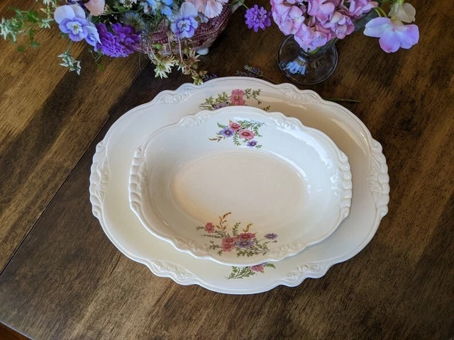 Homer Laughlin Virginia Rose Large Platter & Serving Dish