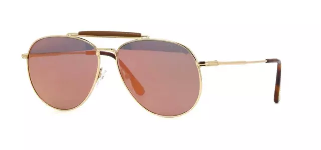 NEW| Tom Ford SEAN 0536 28Z Blue-Rose Gold Mirror Sunglasses Sonnenbrille 60mm