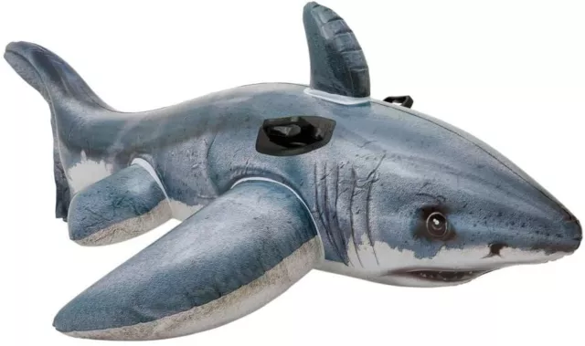 Bouee Geante requin gonflable jeux piscine plage a chevaucher INTEX enfants 3