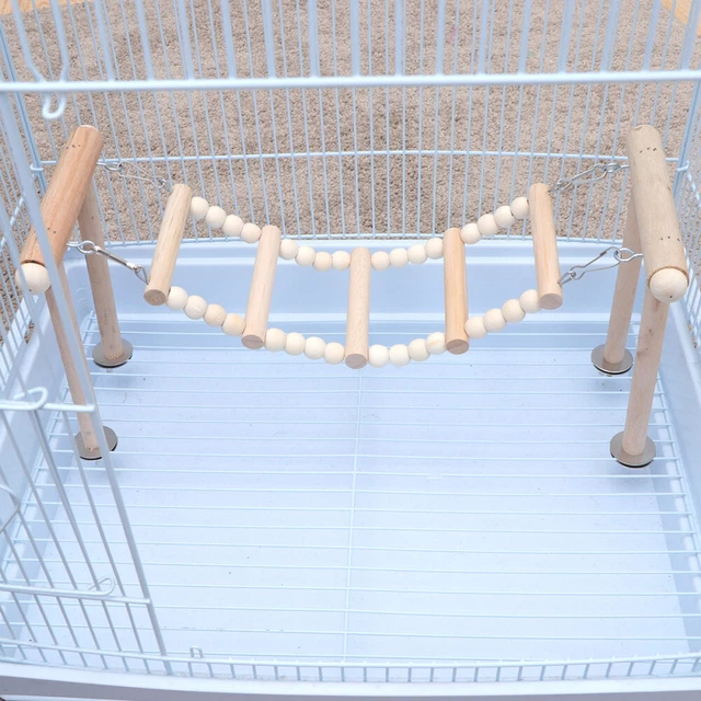 Madera Pájaro Parque Infantil Loro Madera Pájaro Escalada Juguete Colgante Escalada
