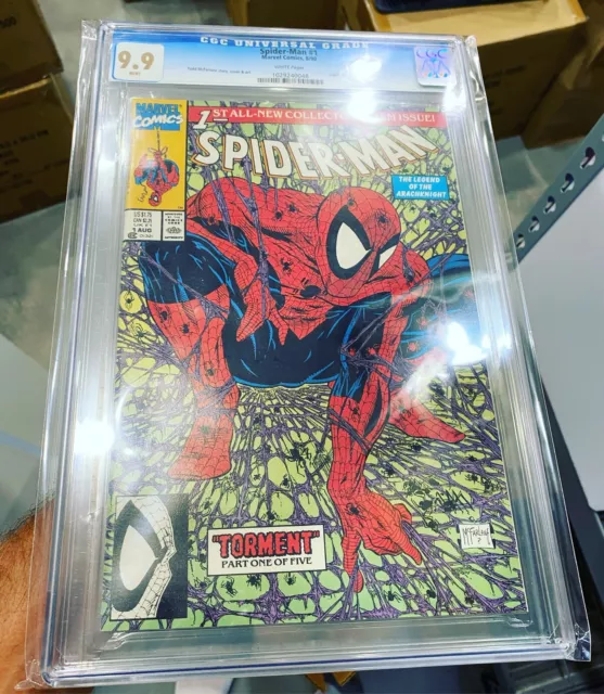 Spider-Man #1 CGC 9.9 MINT Todd McFarlane Cover ART EXTREMELY RARE