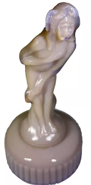 Imperial Glass Figurine Venus Rising Bashful Charlotte Translucent Pink Opal