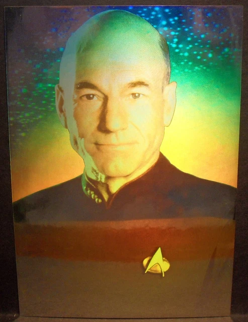 Captain Picard Star Trek The Next Generation Lasergram Postcard 1992