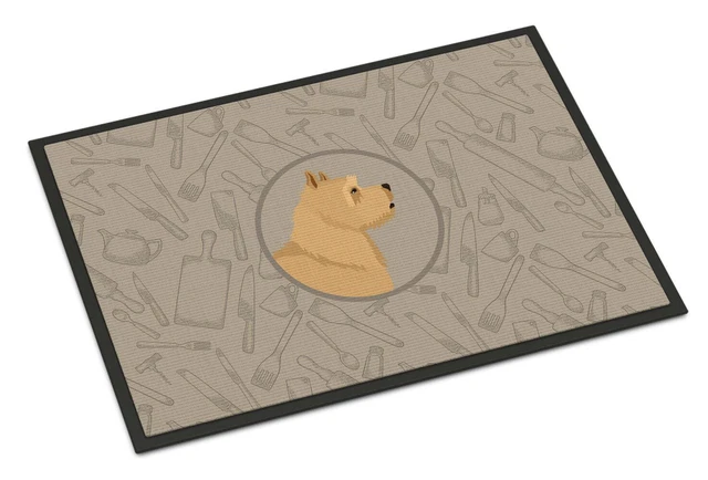 Norwich Terrier In the Kitchen Indoor or Outdoor Mat 24x36 Inches CK2198JMAT New
