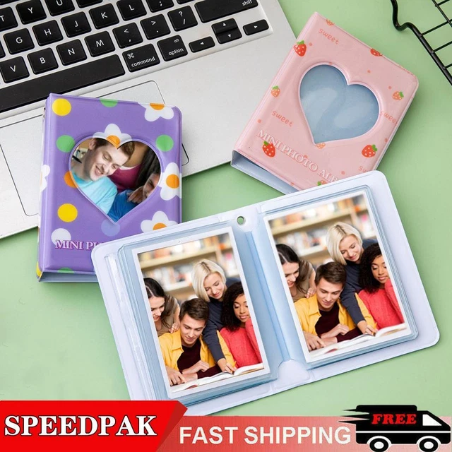Mini carpeta de tarjetas de 3 pulgadas soporte de corazón de amor hueco modelo GX W5S2
