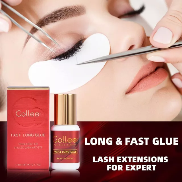 Gollee Long & Fast Lash Glue 8 Weeks Long Retention Pegamento para pestañas 5ml