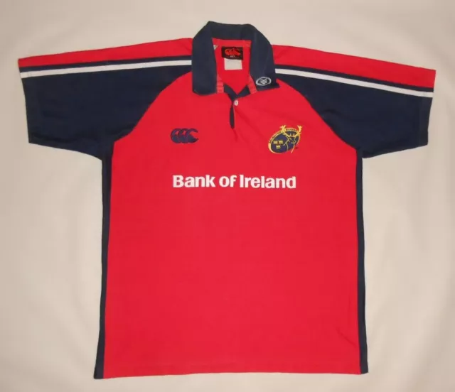 RUGBY SHIRT CANTERBURY MUNSTER (L) Jersey Trikot Maillot Maglia Camiseta Red