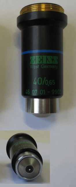 ZEISS 40X/0.65 Ph2 PHASE CONTRAST P/N 460701-99 OBJECTIVE SEE DETAILS