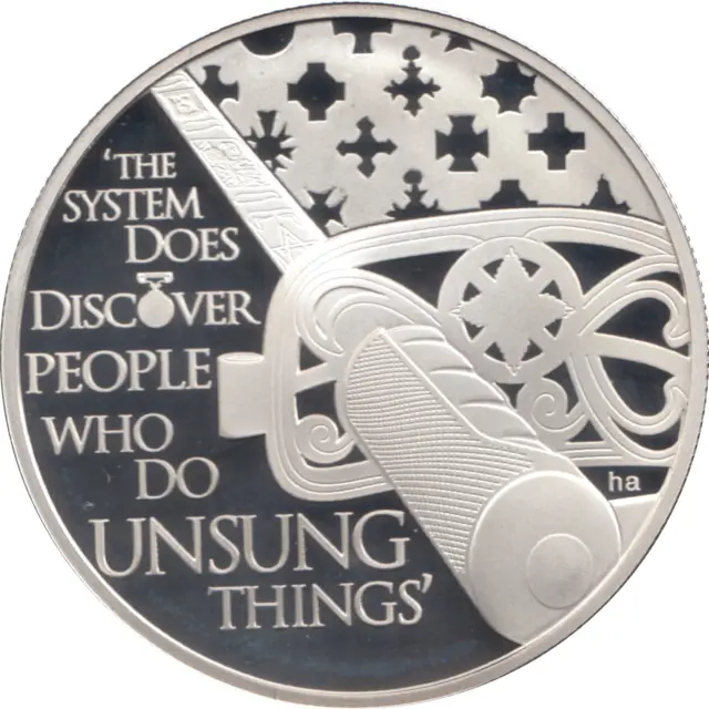 Sterling Silver Proof Coin $5 2012 Diamond Jubilee: People Who Do Unsung Things