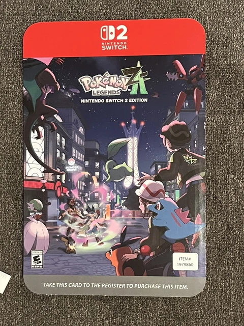 POKEMON LEGENDS ZA Nintendo Switch 2 Display Cardboard Promo Merch ...