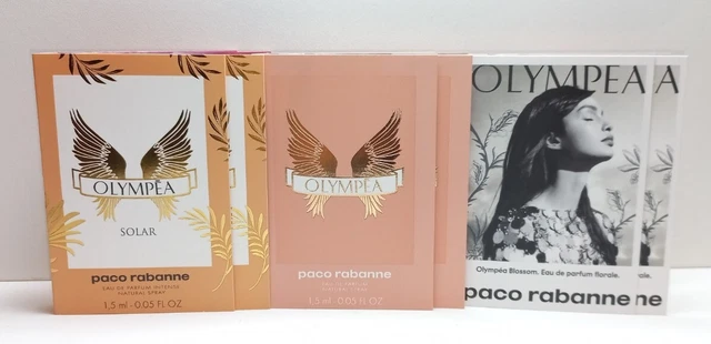 Paco Rabanne Olympea + Solar + Blossom 6 x 1,5 ml Parfum Proben ( 9 ml )