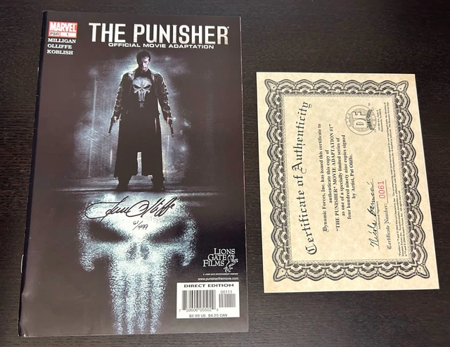 PUNISHER Movie Adaptation #1 (Marvel / Dynamic Forces 2004) -- SIGNED COA -- VF-