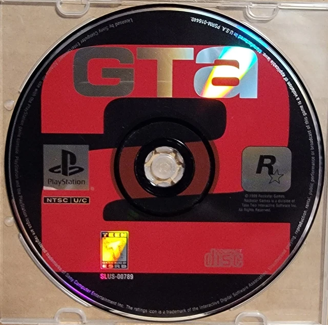 GRAND THEFT AUTO 2 II (PlayStation 1, PS1) Disc Only Near Mint Tested