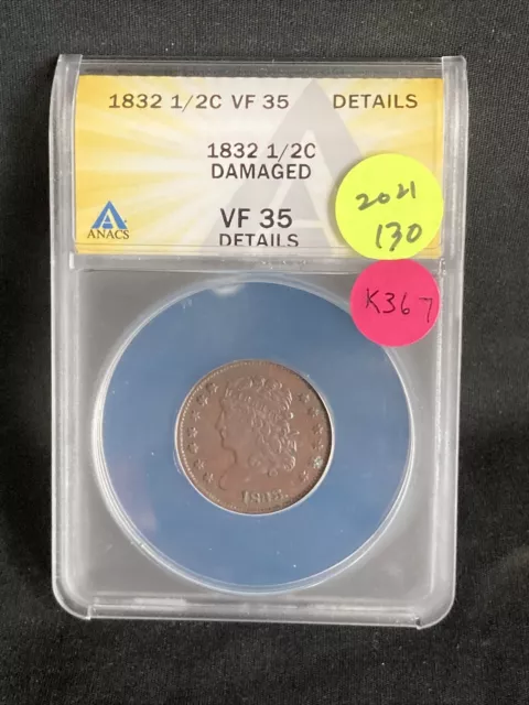 1832 Half Cent K367