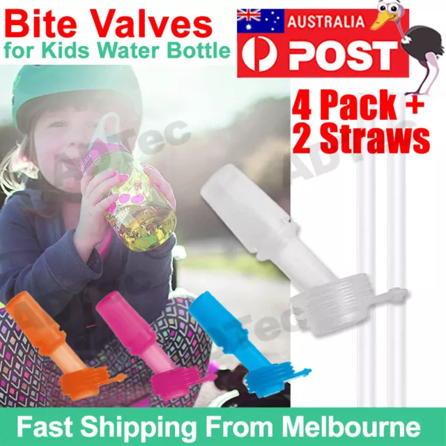 For Camelbak Eddy Kids Bottle Replacement Bite Valves - Multi (4 Pack) 2 X Straw