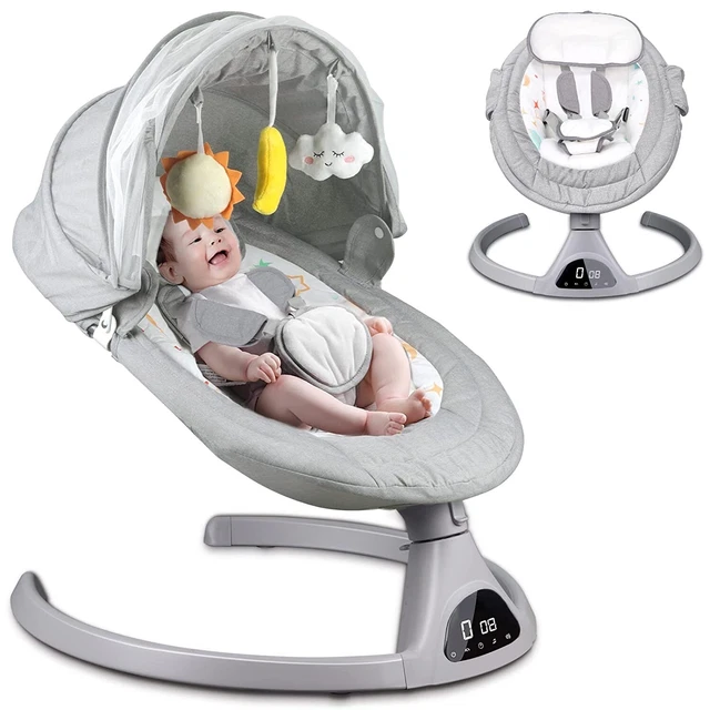 GoPanda Baby Swing 5 Speed Bluetooth Baby Bouncer DAMAGED PACKAGING