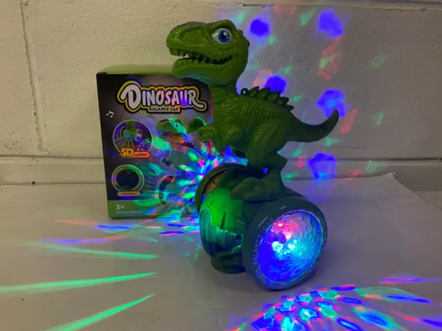 Dinosaur BUMP & GO Stunt Action Car Animal LED LIGHTS MUSIC SOUND TODDLER TOYS