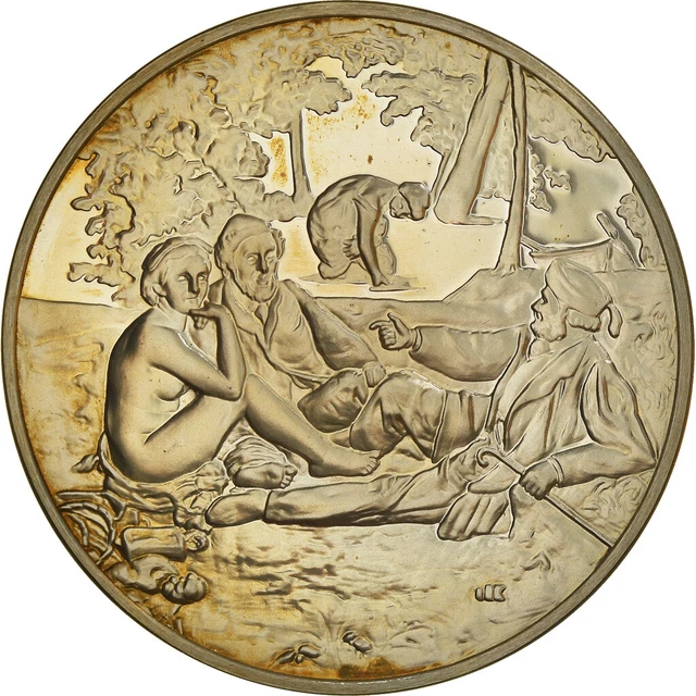 [#842851] France, Medal, French Fifth Republic, Le Déjeuner sur l'Herbe, Edouard