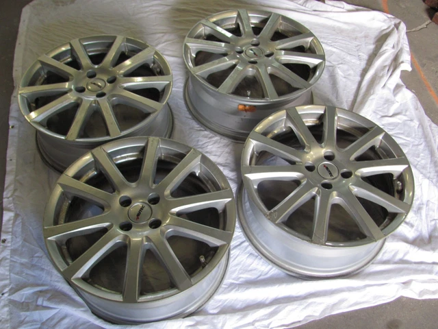 4x AUTEC Alufelgen ASTANA 7.0x17 ET42 5x112 - Titansilber Für Audi A3 A4 S3