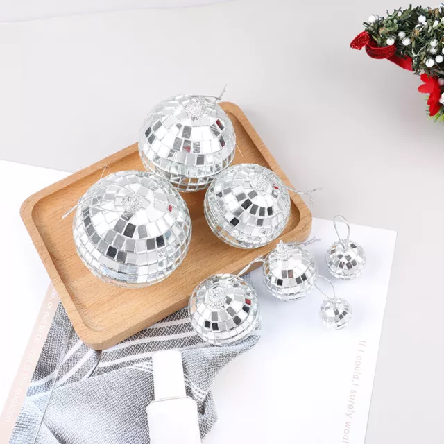 Christmas Ball Ornaments 2-8cm Mini Disco Mirror Ball Christmas Tree Decorat'm'