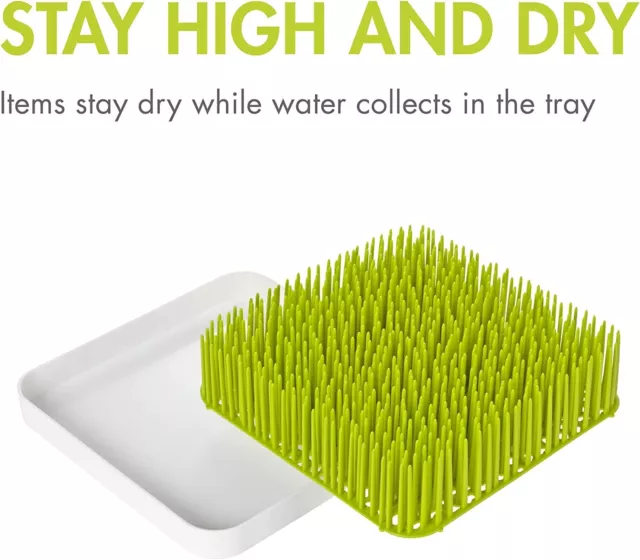 Boon Green Grass Countertop Drying Rack for Baby Bottle Feeding Holder Dryer NEW 3