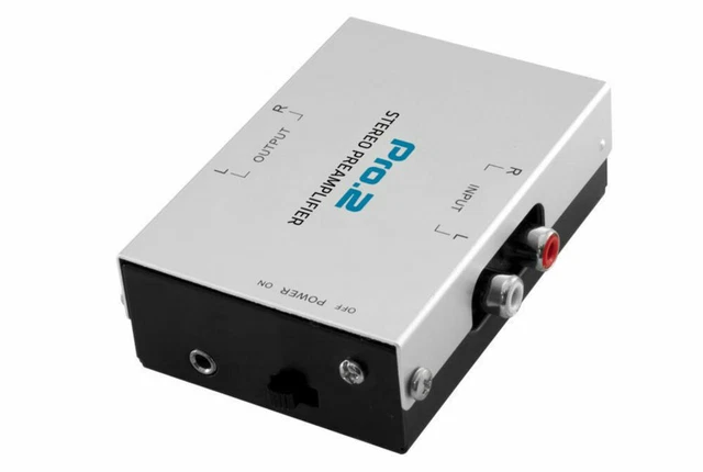 MA2S Microphone Preamp - 75X Boost For Dynamic Mics, Portable Stereo Sound Amplifier With 3 Output Ports