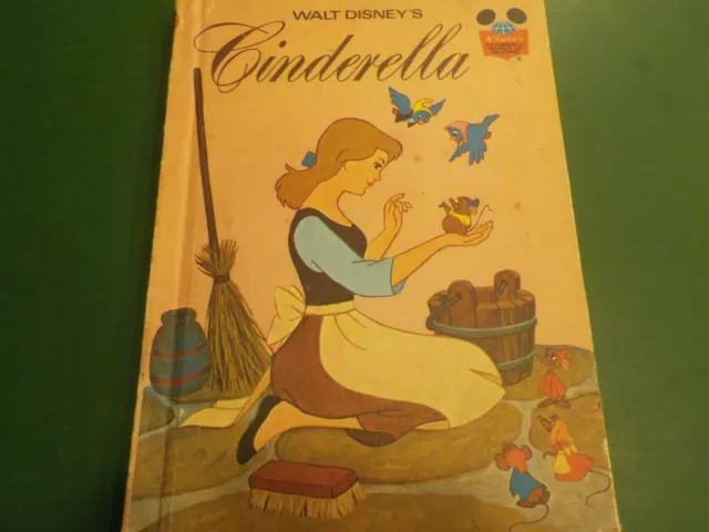 Vtg1974 Walt Disney's Cinderella Book Disney Wonderful World of Reading(MB 2)