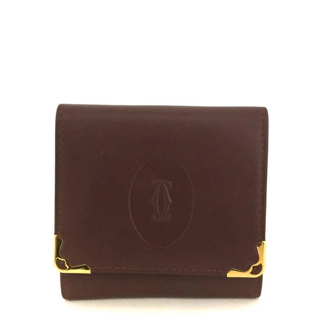 Must De Cartier  Leather Coin purse Wallet /2L0835