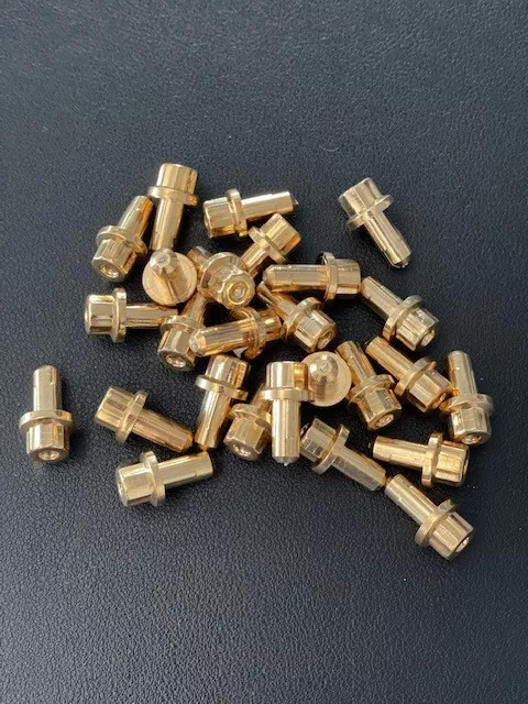 MIRANN Zierschrauben Zierstopfen Ziernieten Gold Felgen Keskin, 8mm 3tlg.Optik