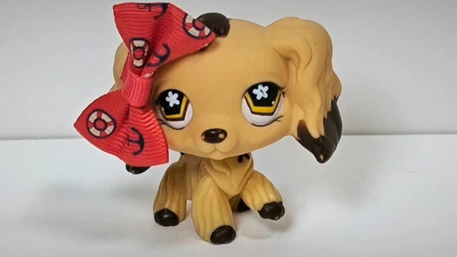 LPS #344 LITTLEST PETSHOP ORIGINAL AUTHENTIC CHIEN EPAGNEUL