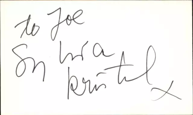 Sylvia Kristel Signed Auto 3x5 Index Card Emmanuelle