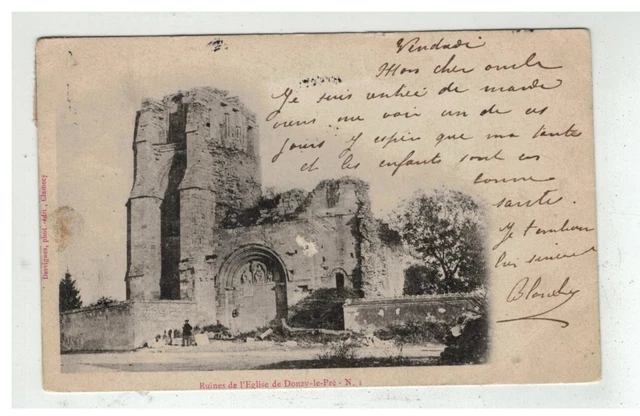 58 Donzy Le Pre #10465 Ruines De L Eglise Nâ° 1 Edit Desvignes