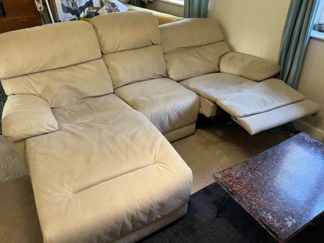 Large 3 Seater Reclining Chaise Sofa