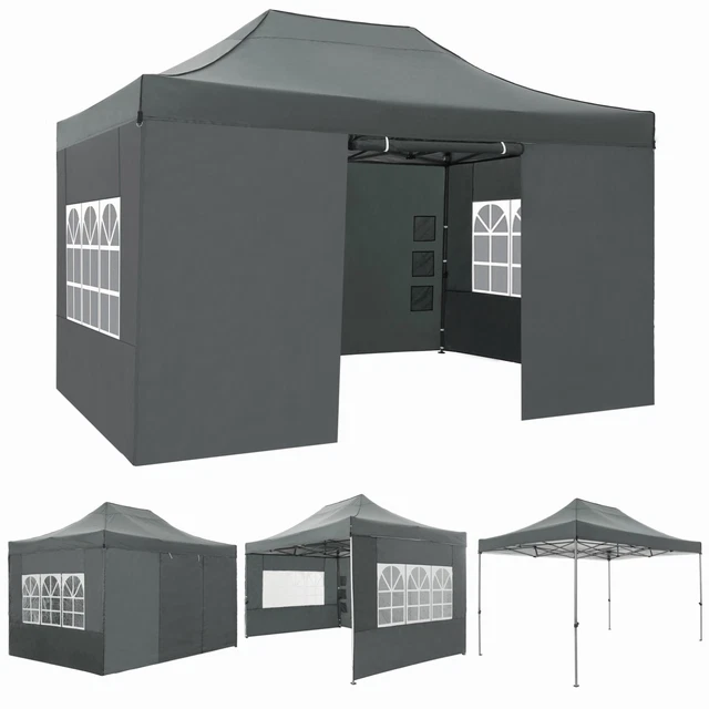 Pavillon 3x3/3x4,5m Faltpavillon Gartenzelt Partyzelt Wasserdicht UV-Schutz Zelt