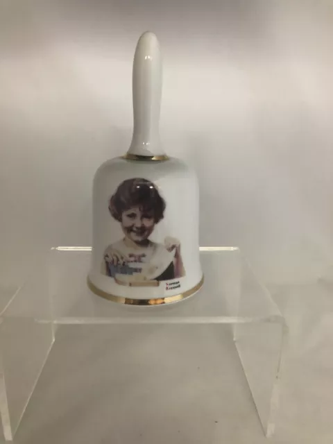 1976 Norman Rockwell The Butter Girl-1st Limited Edition Collectors Bell No Box