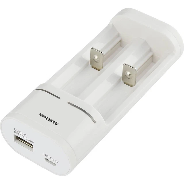 Chargeur de piles rondes Li-ion, NiMH Basetech BTL-7