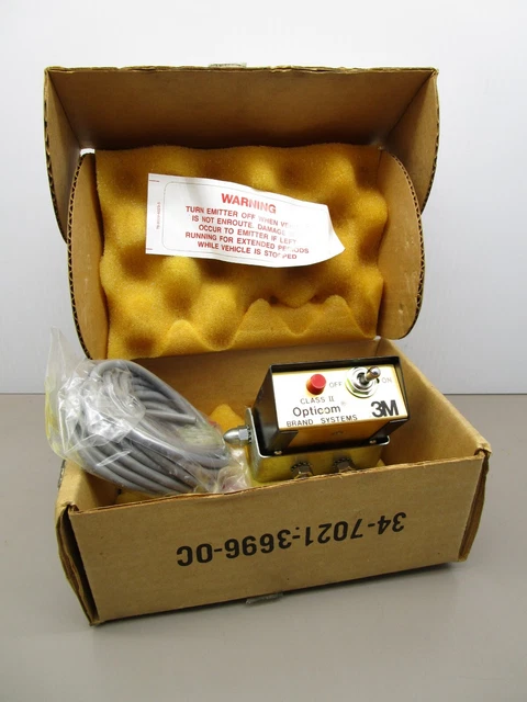 3M MODEL 187 Opticom Class II System Emitter Control Head On/Off Switch ...