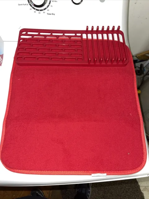 Cuisinart Dish Drying Mat With Rack For Kitchen Counter, Absorbent Microfiber