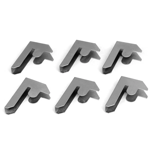 6 x connettori alloggiamento clip per scaffalature in metallo garage scaffalature portaoggetti in acciaio zincato