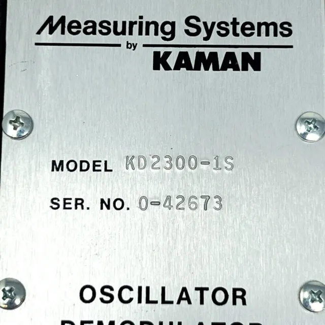 Kaman Measuring Systems KD2300-1S Oscillator Demodulator, New
