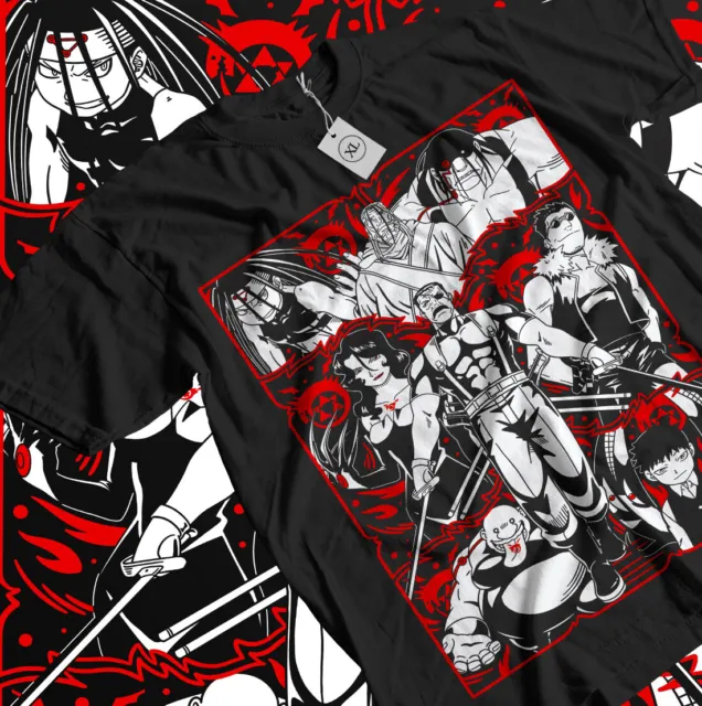 Fullmetal Alchemist Elric brothers T-shirt Brotherhood Alphonse Shirt All Size