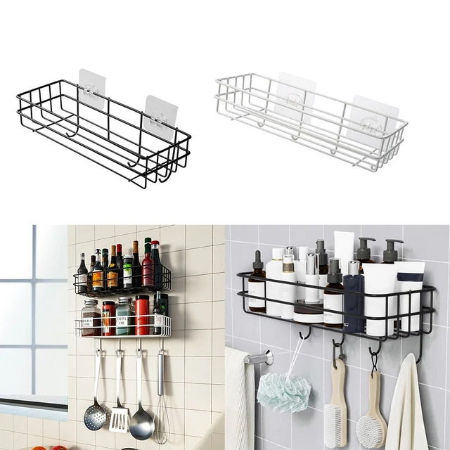 Estante de almacenamiento duradero estante de almacenamiento ordenado 1 pieza hierro limpio para baño