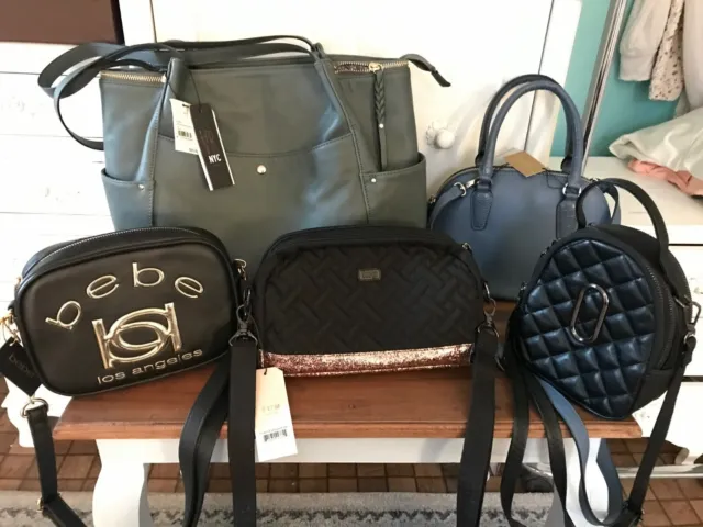 LOT of Satchels,  Crossbodies, Tote Bag & More-BEBE, LUG, VRNYC - NWTs