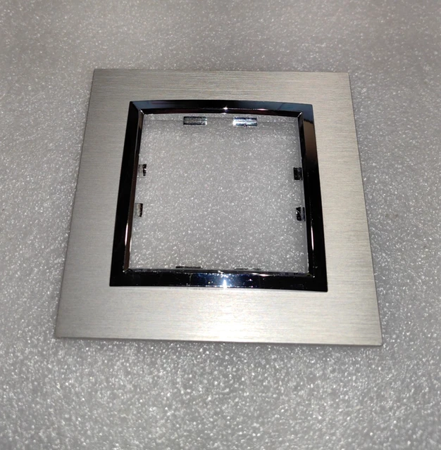 Plaque De Finition Hager Kallysta EPURE Verre Cristal Nuage - Sans Emballage, Occasion
